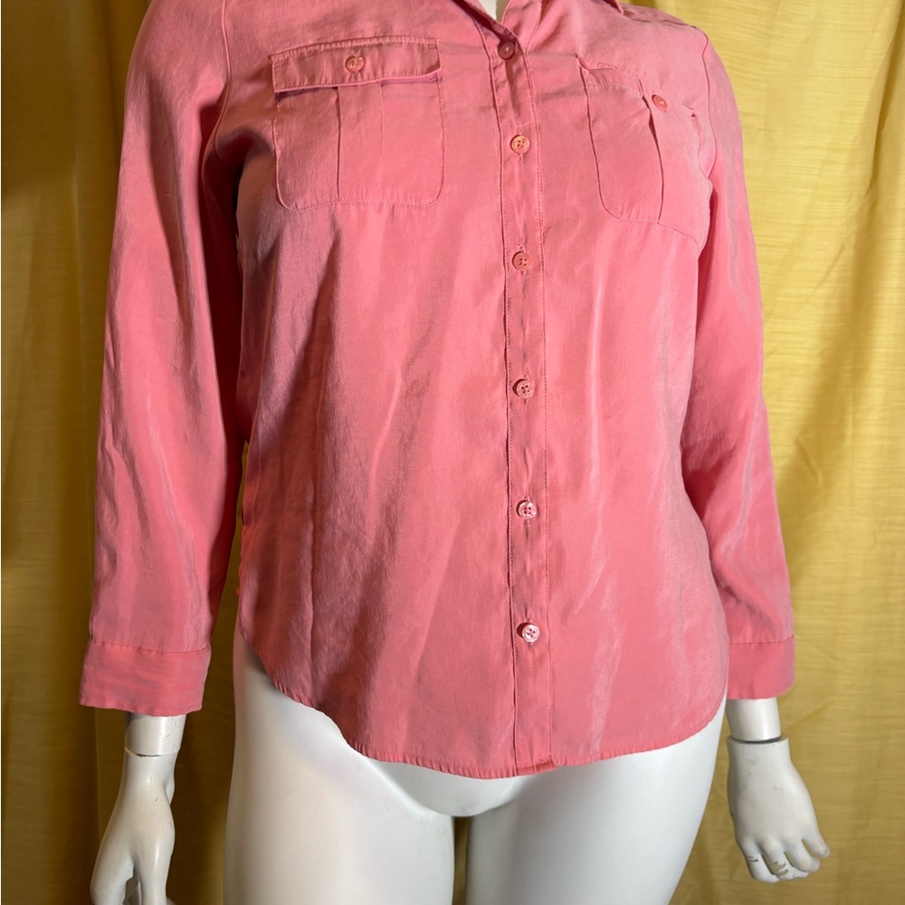 Chico's Coral‎ Button-Down Women's Shirt